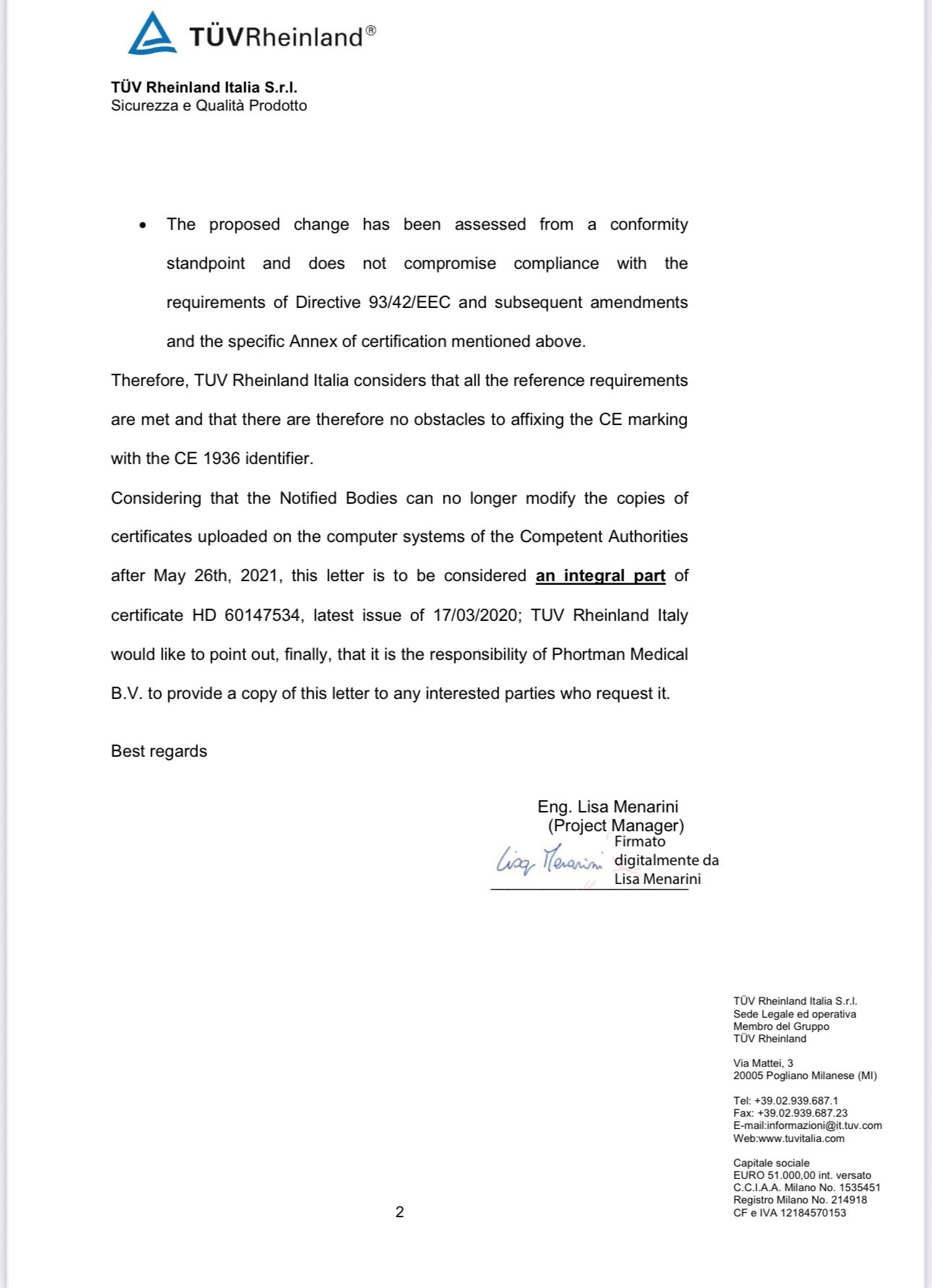 brief overgang, 1 deel 2